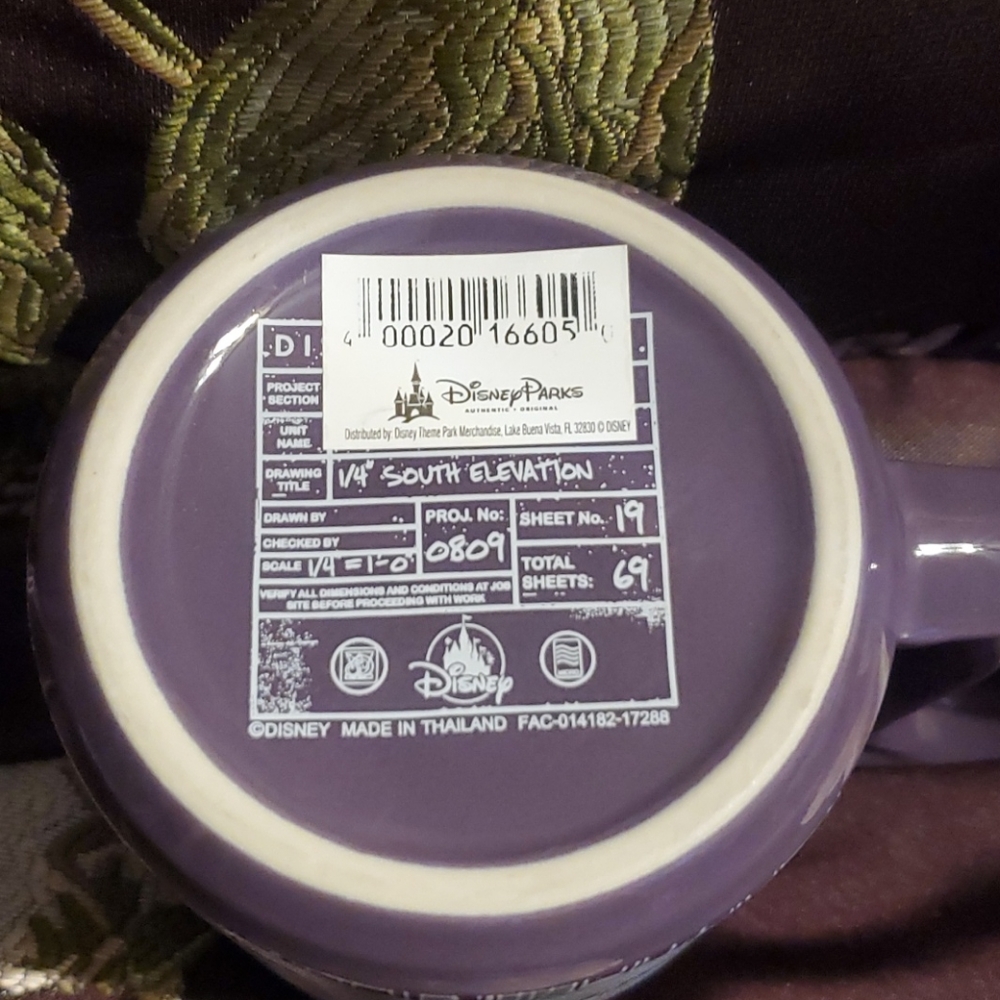 Disneyland Resort Haunted Mansion Blueprints Mug - Picture 7 of 7
